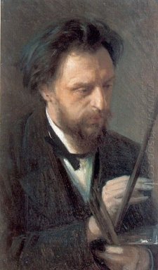 Portret van de kunstenaar G G Myasoedov 1872