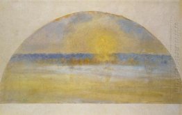 sunset with mist eragny 1890