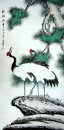 Crane - Pine - kinesisk målning
