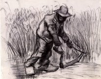 Peasant With Sickle 1885