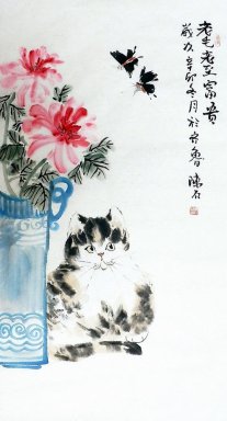 Cat - Peinture chinoise