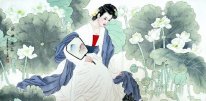 Belle Dame - Peinture chinoise