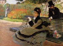 Camille Monet On A Garden Bench