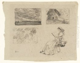 Studies of Landscapes and Figures