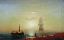 Il mare Tramonto sul 1848
