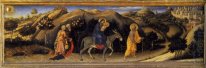 Adoration of the Magi Altarpiece, left hand predella panel depic