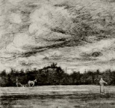 Campo Con Tormenta 1881