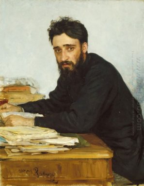 Portret van Schrijver Vsevolod Aleksander Michailowitsch, Adjunc