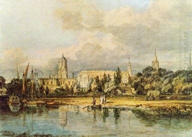 South View Of Christ Church From The Meadows 1799