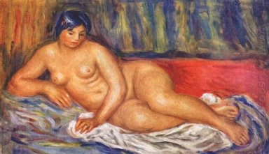 Naken flicka Reclining 1917