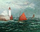 Volver a los barcos de pesca en Belle Isle En Mer 1910