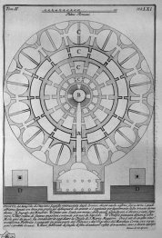 The Roman Antiquities T 2 Plate Lxi Plan Of The Mausoleum Of Aug