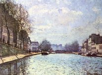 view of the canal saint martin 1870