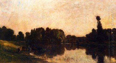 Daybreak L\'Oise Ile De Vaux 1869