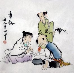 Kinderen - Chinees schilderij Kinderen - Chinees schilderij