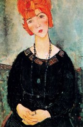 woman with a necklace 1917