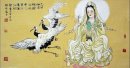 Guanshiyin, Guanyin e guindaste - Pintura Chinesa