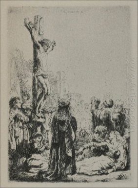 La Crucifixion Un carré Petit Plate 1634