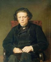 Retrato del compositor Antón Rubinstein 1870