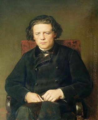 Portret van De Componist Anton Rubinstein 1870