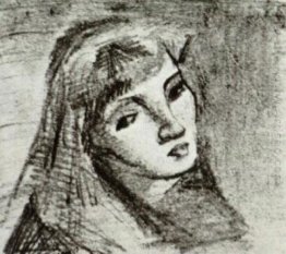 Head Of A Woman With Her Hair Loose 1886