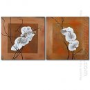 Tangan-Dicat Floral Oil Painting - Set 2