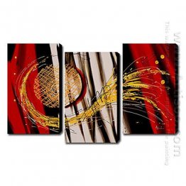 Hand-painted Abstract Oil Painting - Set of 3