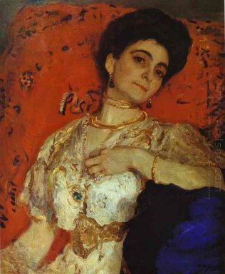 Porträt von Maria Akimova 1908