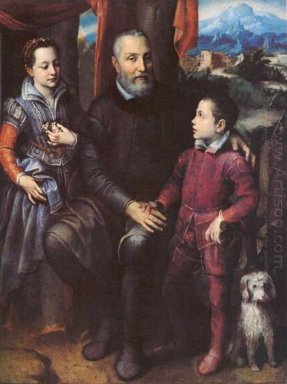Keluarga Portrait, Minerva, Amilcare dan Asdrubale Anguissola