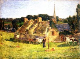 lollichon s field and the church of pont aven 1886