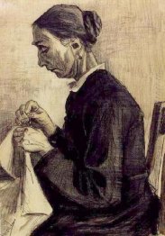 Sien Sewing Half Figure 1883 1