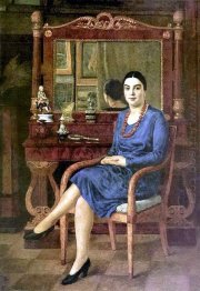 Portrait of Z.D.R. (Lady in blue)