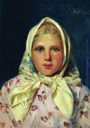 Girl In A Kerchief Portrait Of The Girl