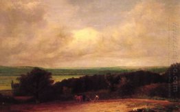 Landscape Ploughing Scene In Suffolk 1814