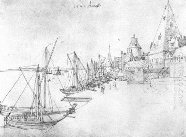 der Hafen von Antwerpen während scheldetor 1520