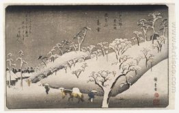 Evening Snow On The Asuka Mountain 1841