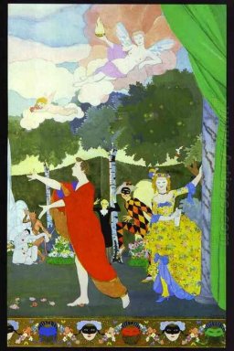 Rideau design pour le théâtre libre à Moscou 1913