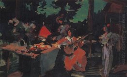 On A Terrace Evening In The Coutry 1901