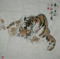 Tijger - Chinees schilderij