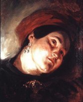 Head Of A Woman In A Red Turban 1831