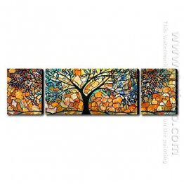 Hand-painted Oil Painting Landscape Landscape - Set of 3