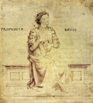 King David Playin A Psaltery