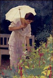 Woman with Umbrella