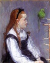 Young Girl With A Parrot