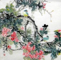 Vogels-Bloemen - Chinees schilderij