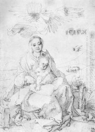 madonna and child on the grassy bank 1