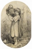 Girl With A Bast Basket 1870