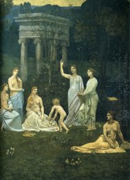 The Sacred Wood Cherished By The Arts And The Muses Detail 1889