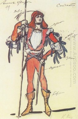 Soldat Costume Design For Ballet 1908 de Gartman