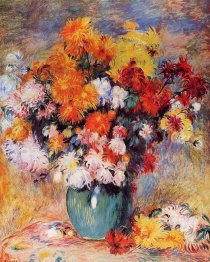 Vase Of Chrysanthemums 1890